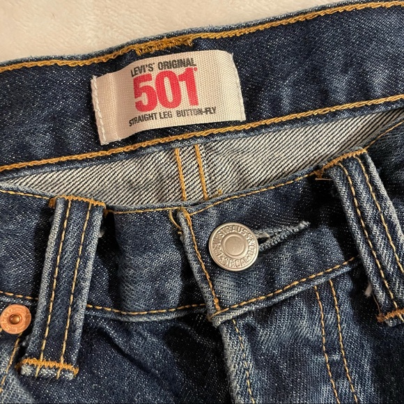 ✖️SOLD✖️ Men’s Levi 501 Straight Leg Button Fly - Picture 7 of 12